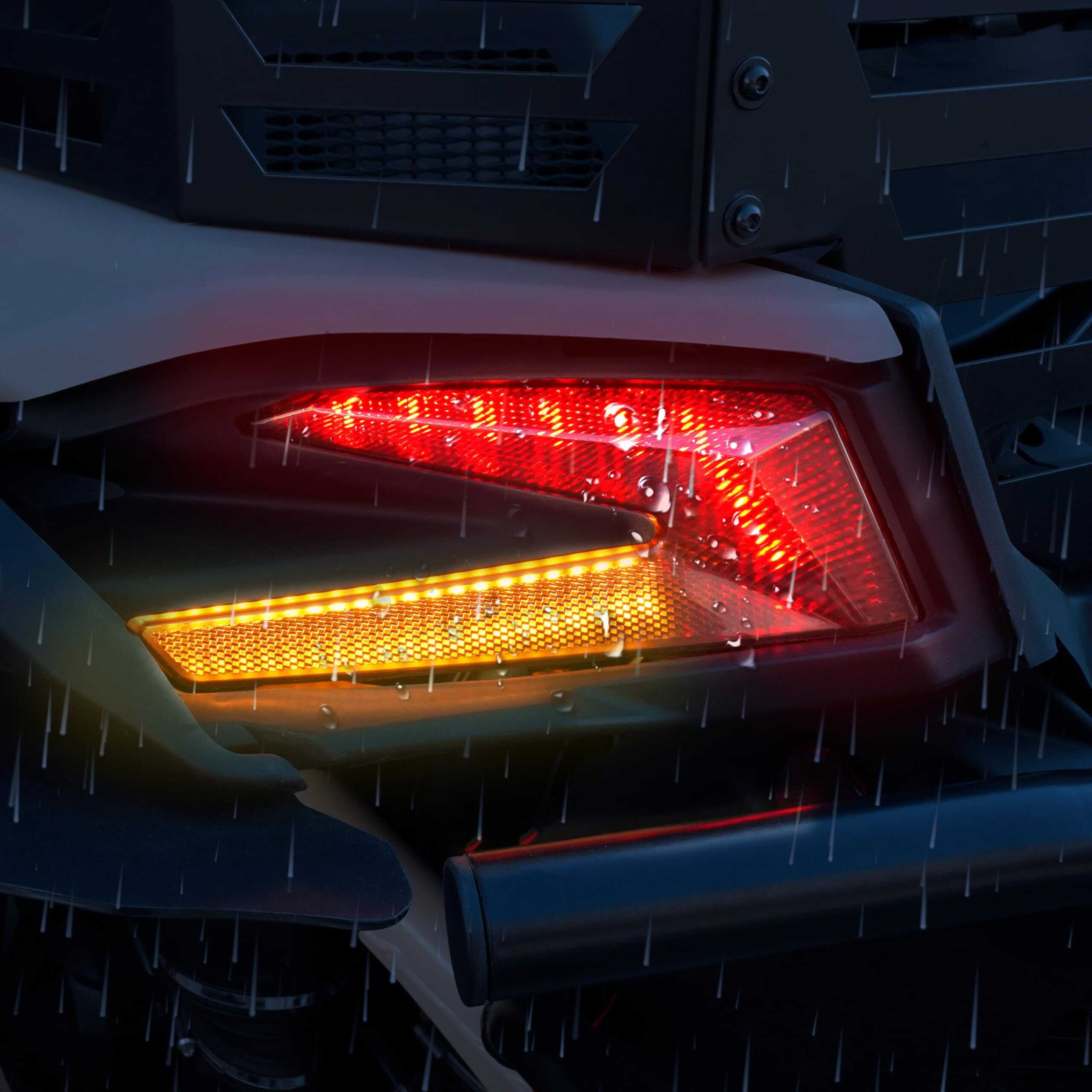 SAUTVS Luces traseras de LED con luz de señal amarilla para - Imagen 3