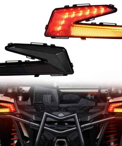 SAUTVS Luces traseras de LED con luz de señal amarilla para