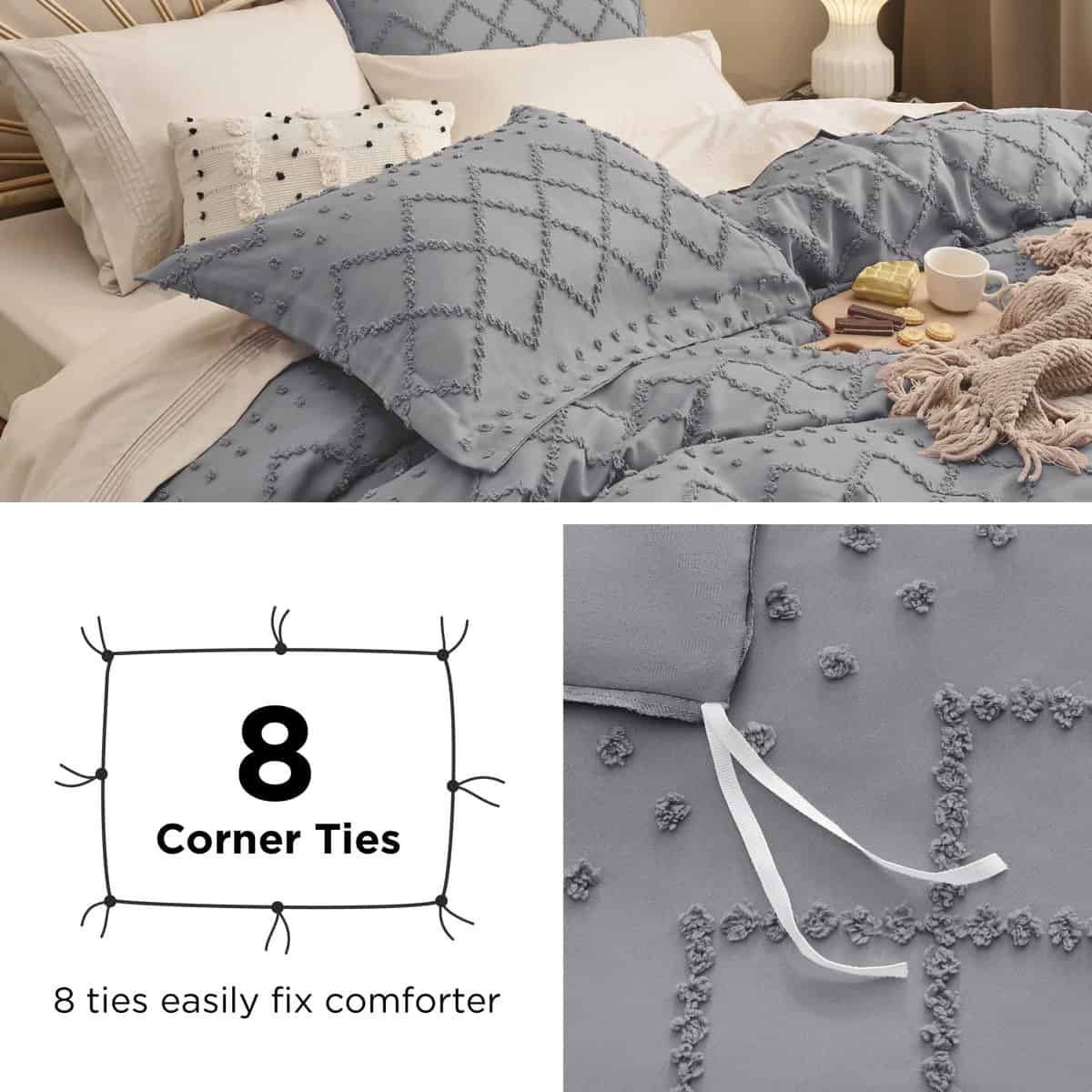 Funda Nórdica Boho King Size - Ropa de Cama Boho, Funda - Imagen 8