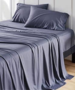 Juego de sábanas California King Bedsure, sábanas -Gris Oscu