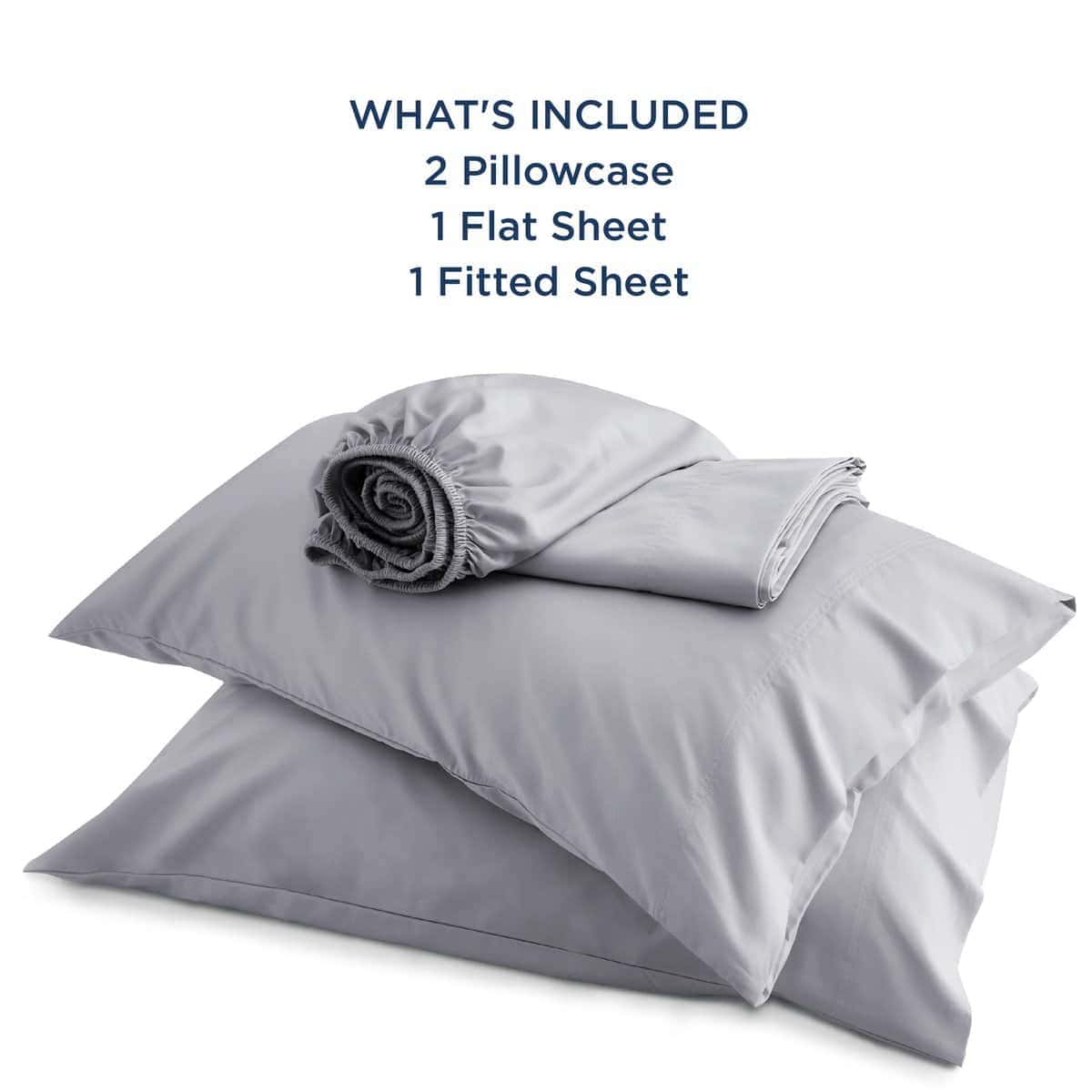Juego de sábanas California King Bedsure, sábanas -Gris plat - Imagen 6