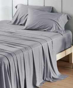 Juego de sábanas California King Bedsure, sábanas -Gris plat