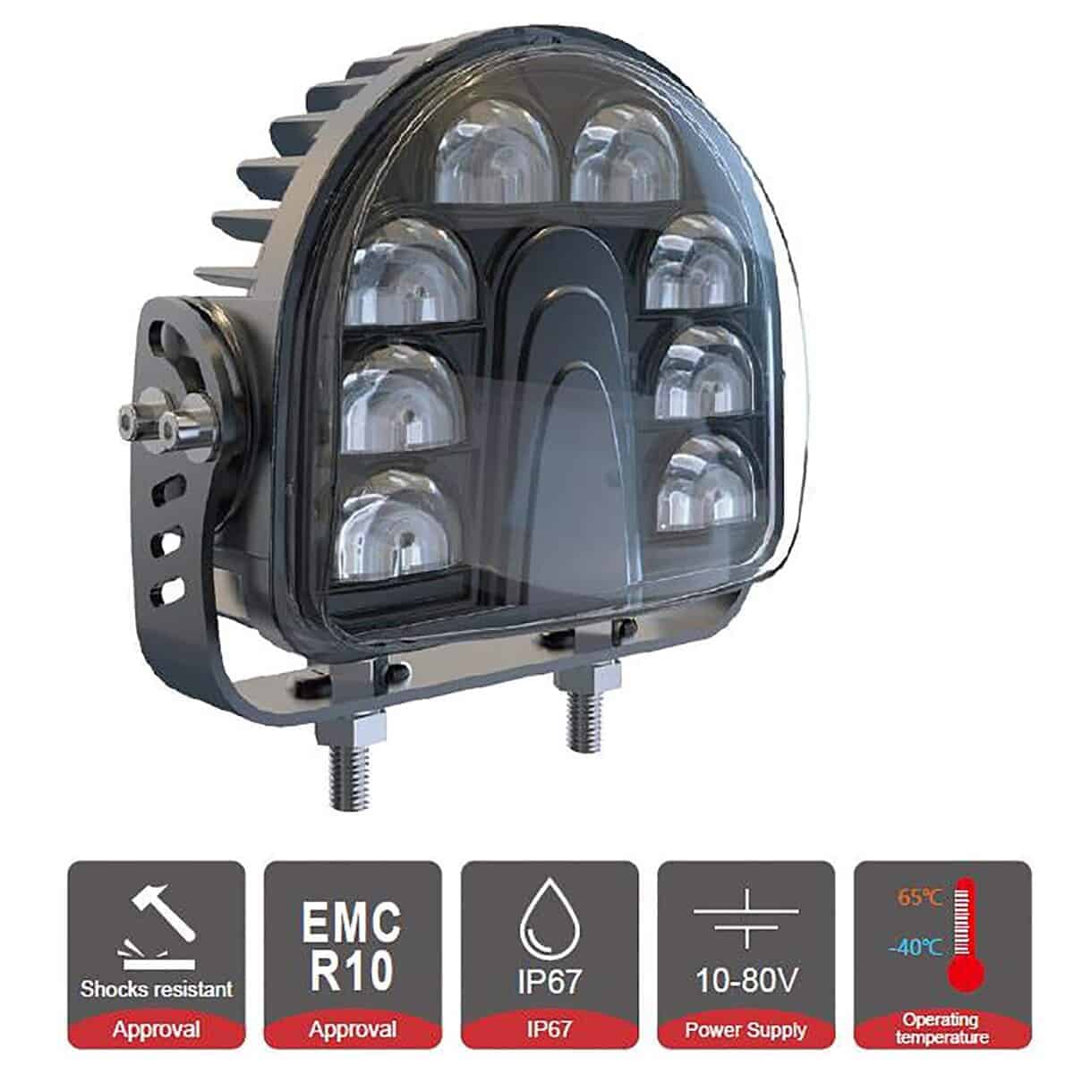 ONERAY [4 Pack Luz de Advertencia LED Roja de Arco para - Imagen 3