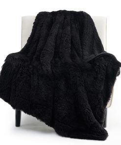 Manta de felpa Sherpa Fuzzy de Bedsure en Felpa de Piel