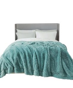 Mantas Esponjosas Verdes Bedsure Tamaño Queen para Cama,