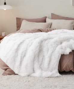 Mantas Acolchadas Blancas Bedsure Tamaño Queen para Cama,