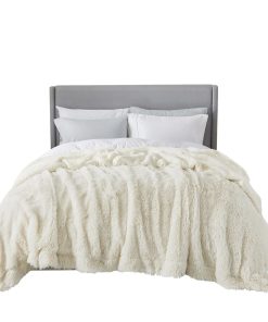 Manta King Size de Color Crema Bedsure para Cama, Gruesa y