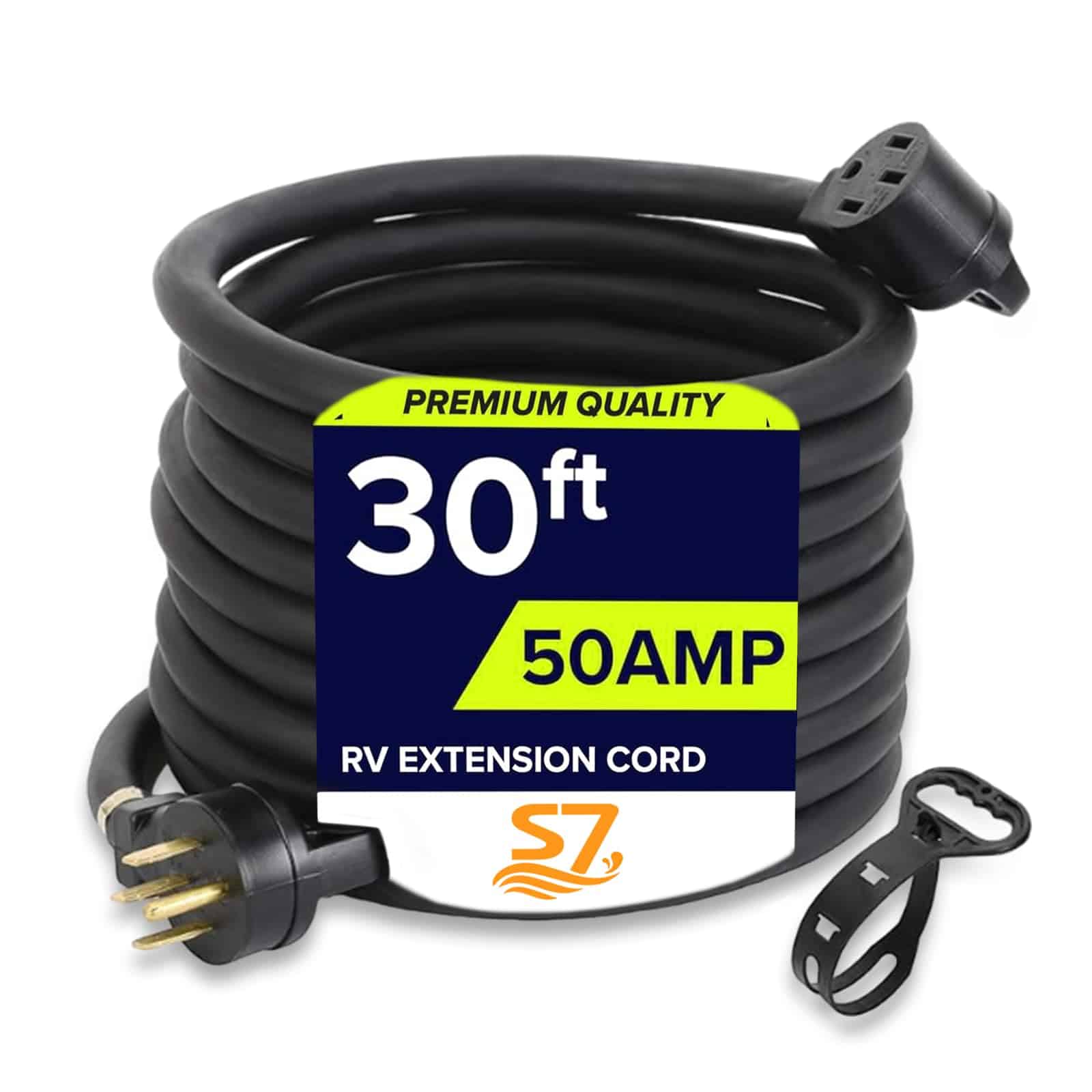 Cable de extensión para RV/EV de 30 pies y 50 amperios para