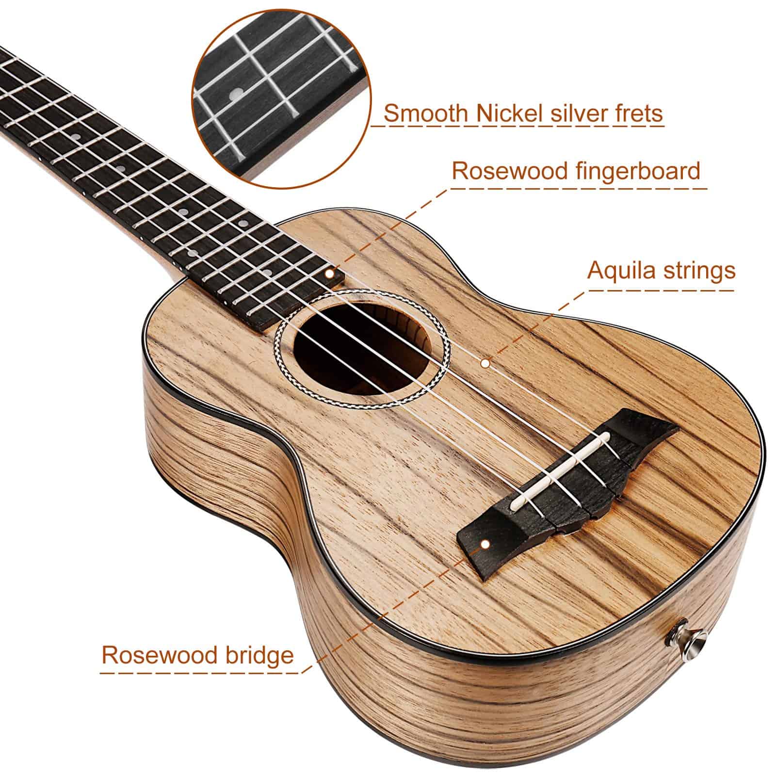 Ukelele Soprano Ranch de 21 pulgadas Aprende a Tocar - Imagen 4