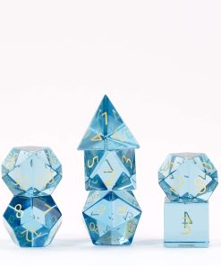 Set de Dados de Piedra Birthstone FanRoll de Metallic Dice
