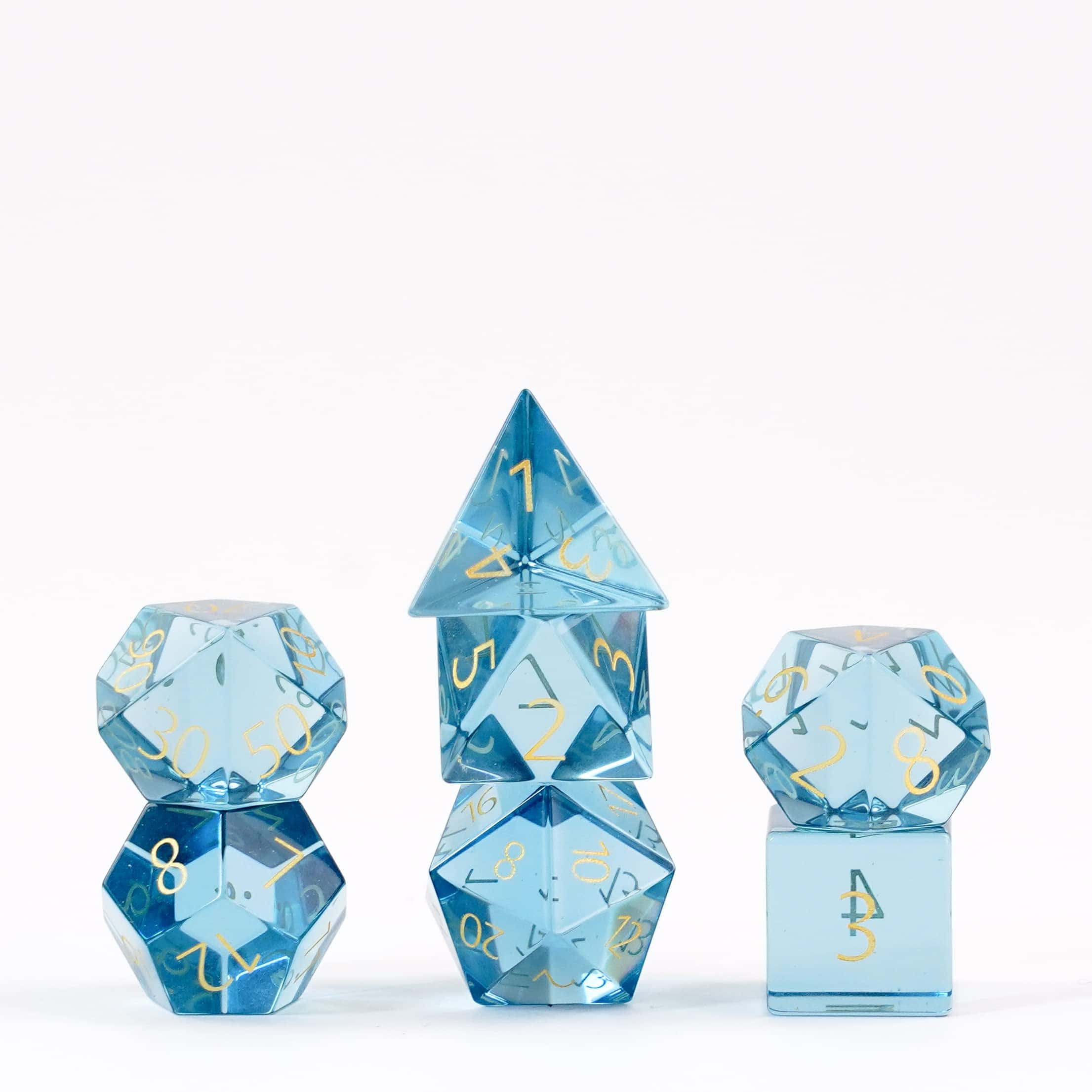Set de Dados de Piedra Birthstone FanRoll de Metallic Dice