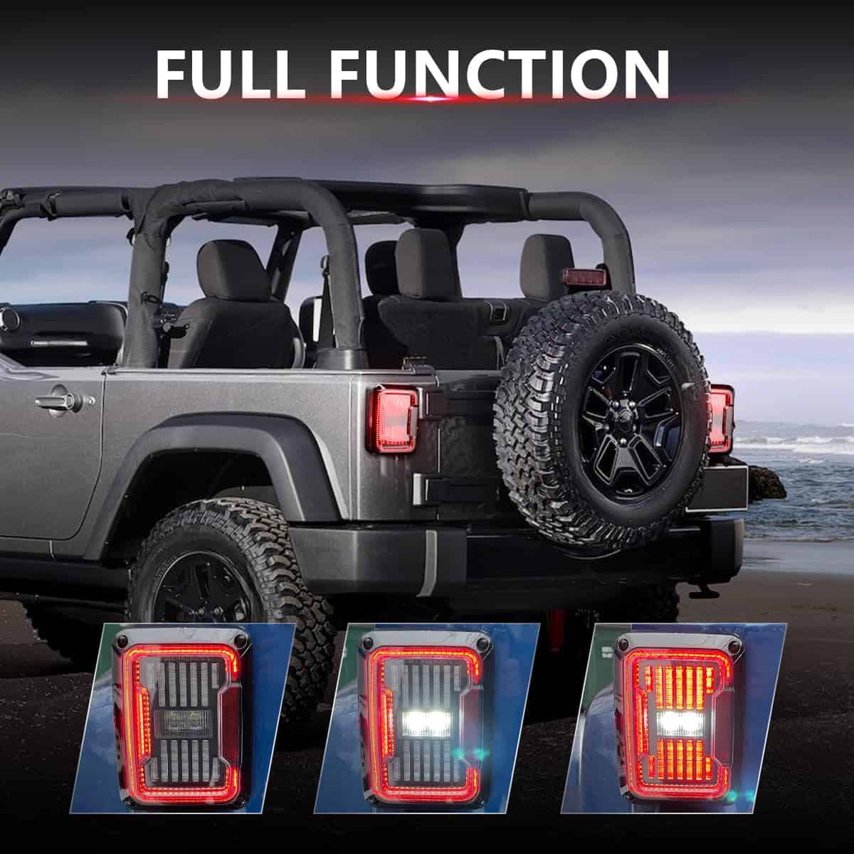 Luces Traseras LED GXENOGO Compatible con Jeep Wrangler JK - Imagen 4