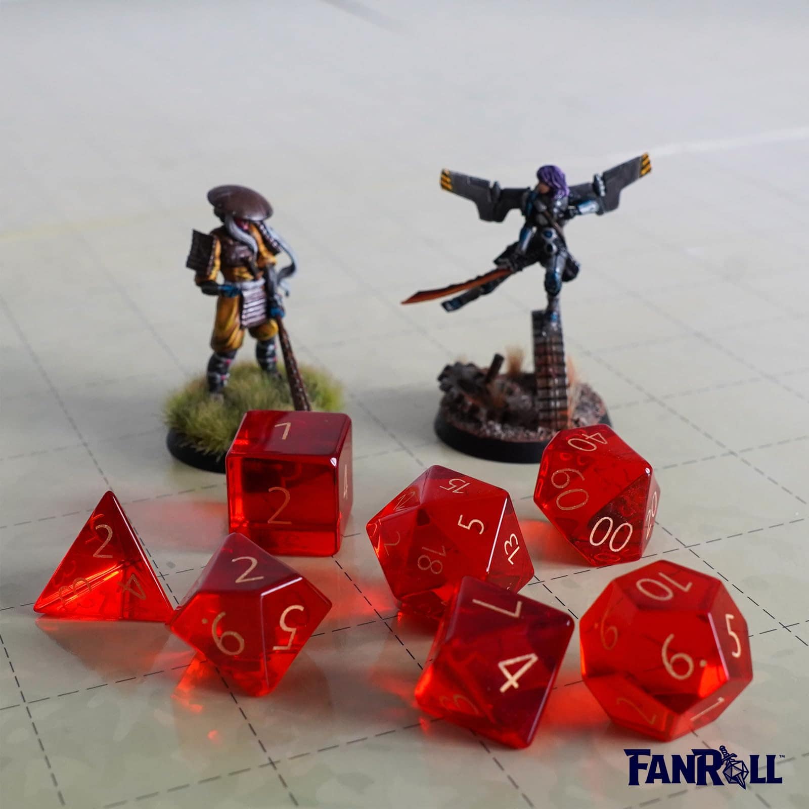 Set de dados de DND de 16mm de FanRoll by Metallic Dice - Imagen 8