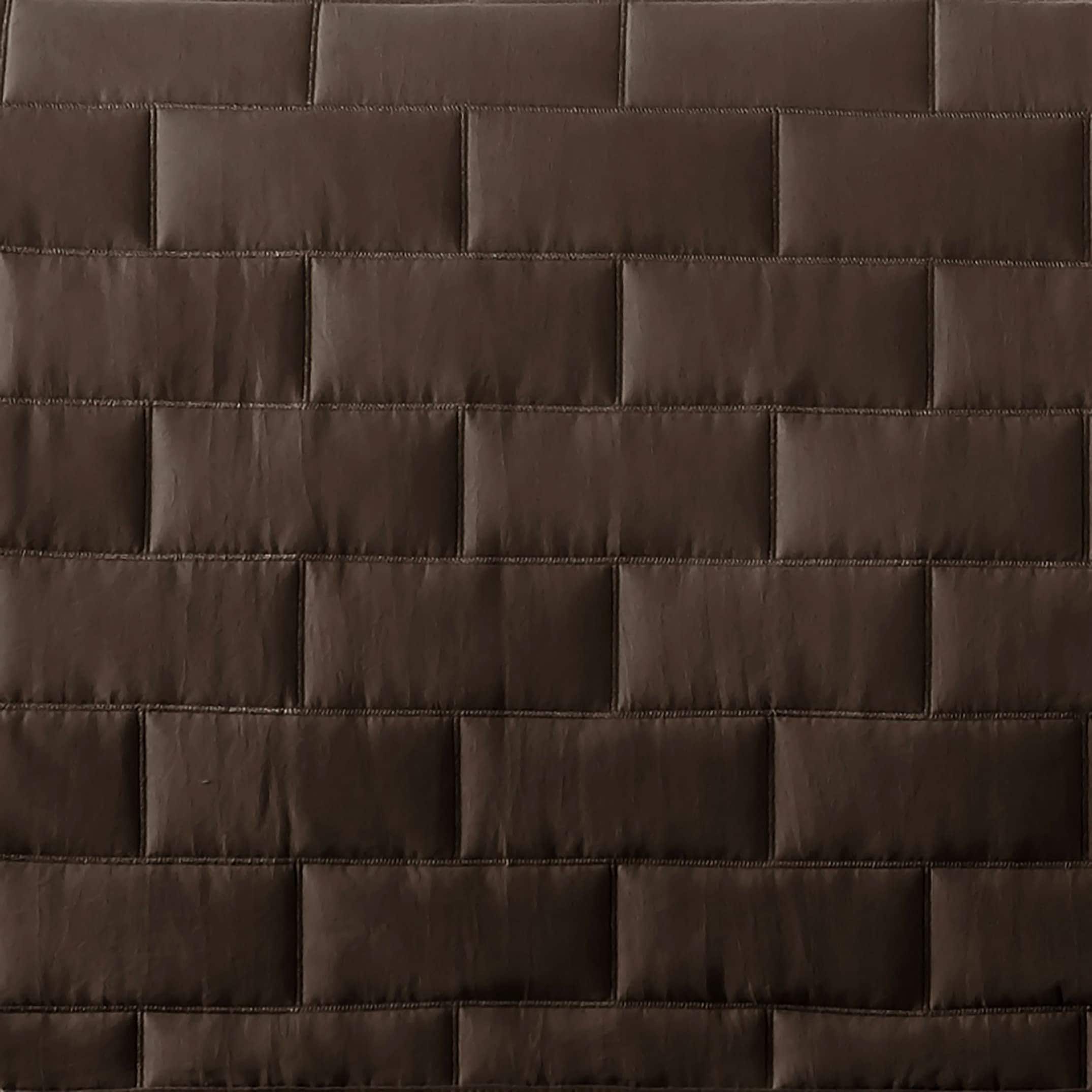 Juego de edredón para cama individual -Ladrillo marrón - Imagen 3