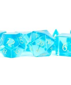 Set de dados de poliédricos FanRoll de -Topacio de diciembre