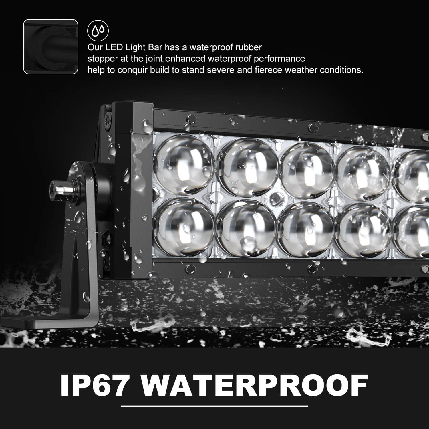 Juego de luces LED DOT 5D de 52 pulgadas 300W y 32 pulgadas - Imagen 5