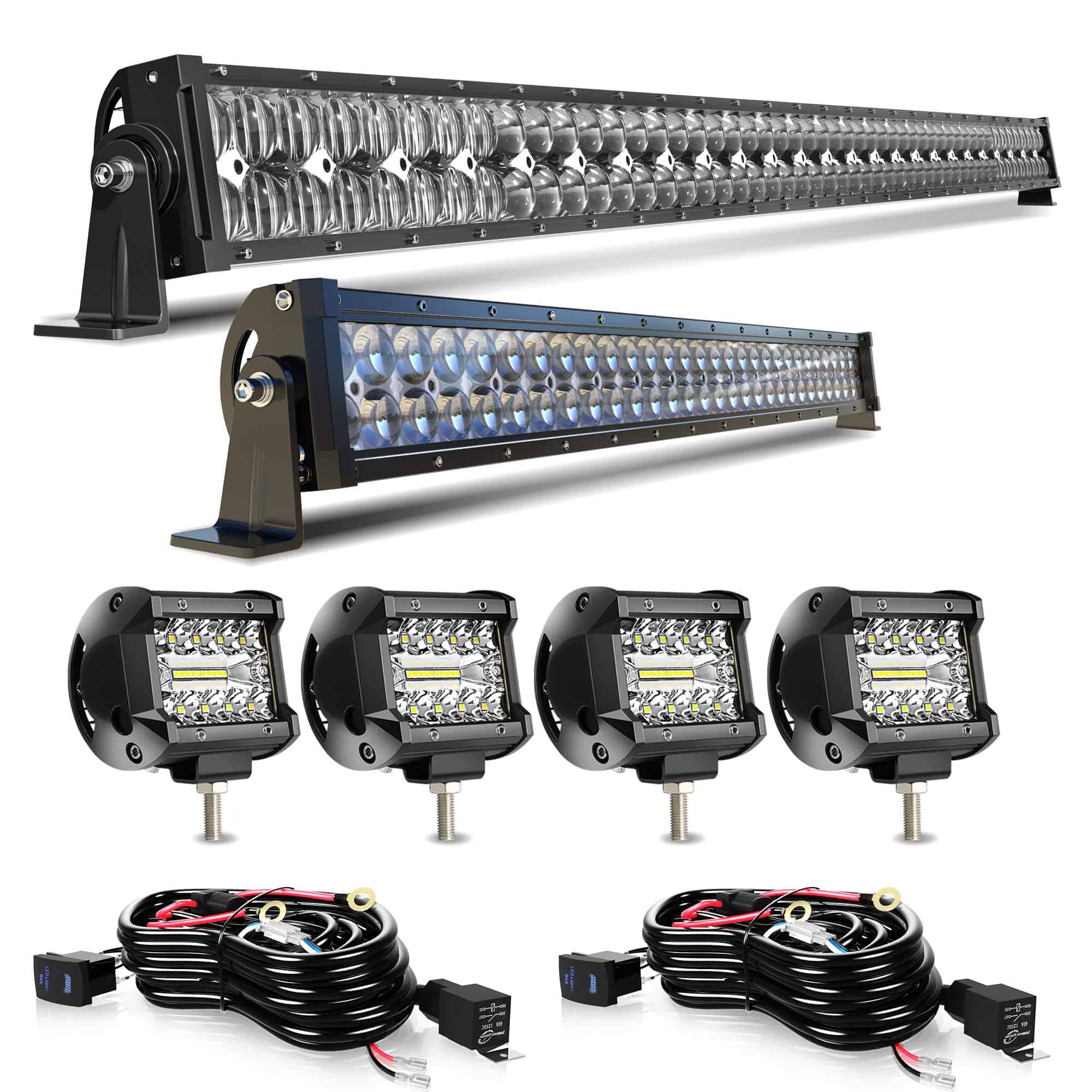 Juego de luces LED DOT 5D de 52 pulgadas 300W y 32 pulgadas