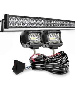 Barra de Luz LED Curva 5D de 42 Pulgadas 240W + 2x Luces