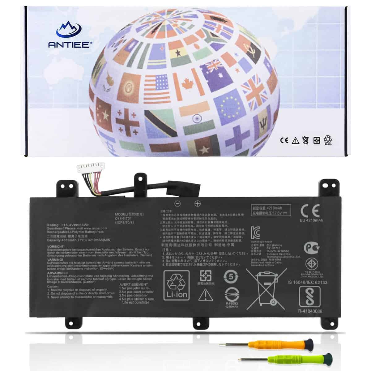 Batería ANTIEE C41N1731 para Asus ROG Strix Scar II G715