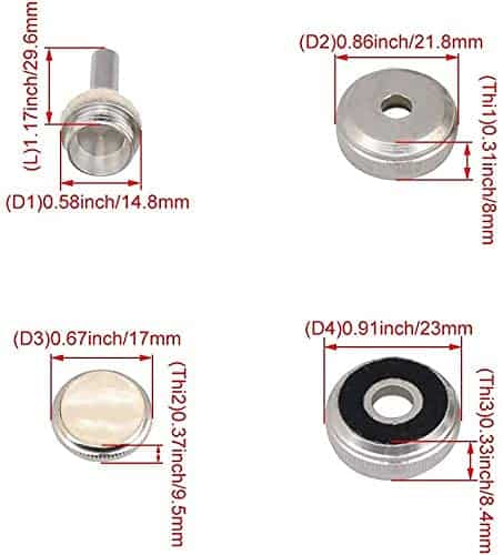 Kit de Reparación de Trompeta Jiayouy Botones -Plata - Imagen 7