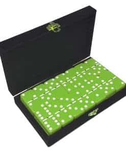 Dominó Marion Doble 6 Verde Lima Jumbo Tamaño Profesional