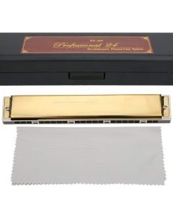 Armonica Diatónica de 24 Agujeros en Clave de F con Estuche