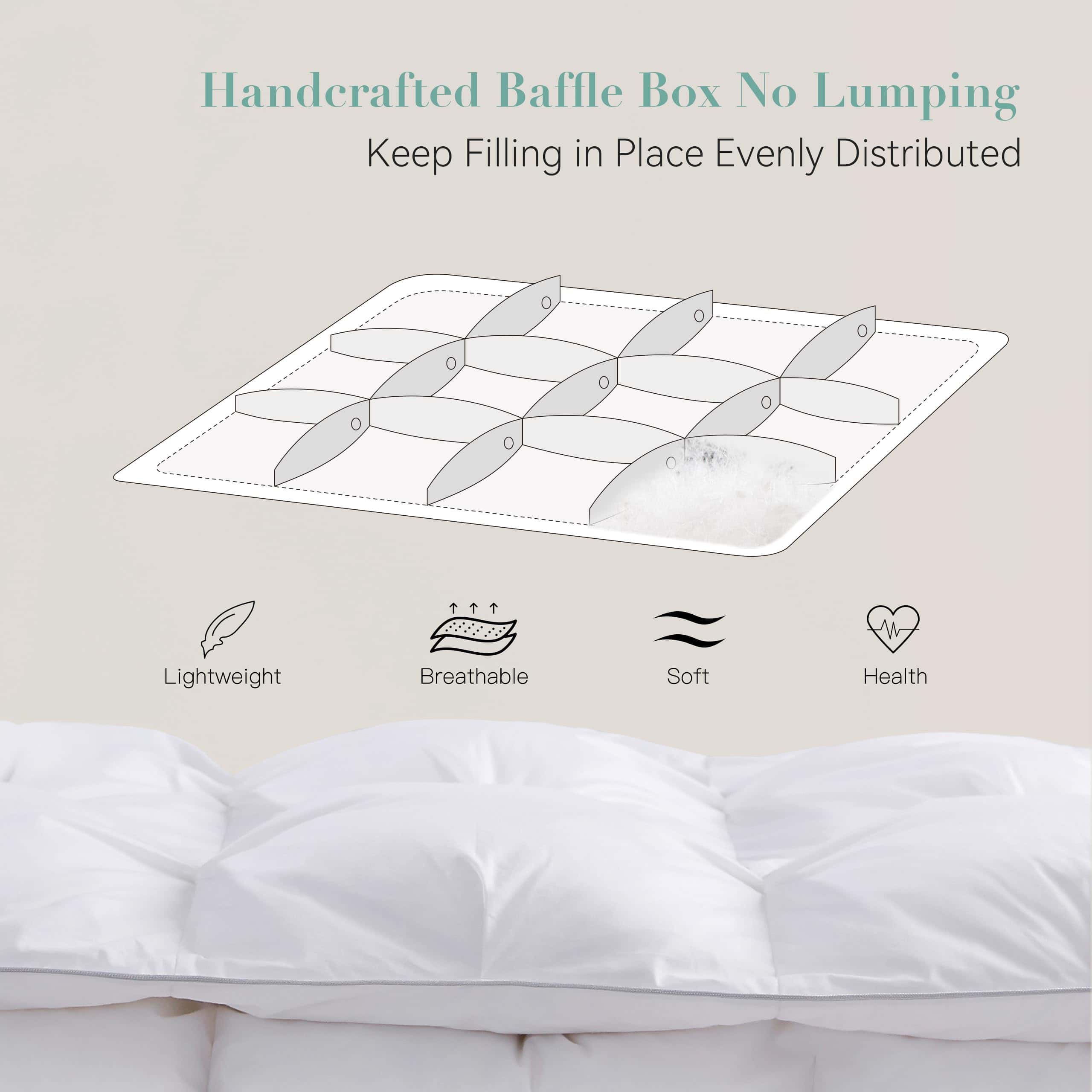 Edredón Alanzimo de plumón blanco de ganso 50% lujoso para - Imagen 4