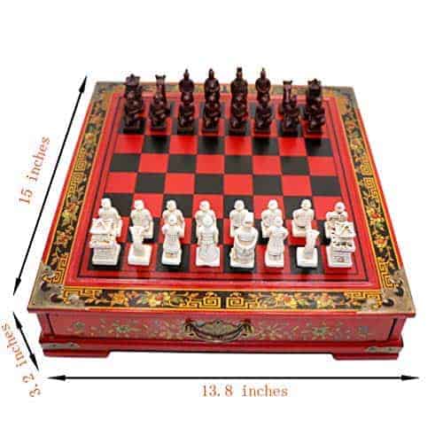 Juego de Ajedrez de Madera Único de 15 Pulgadas, Juego de - Imagen 3