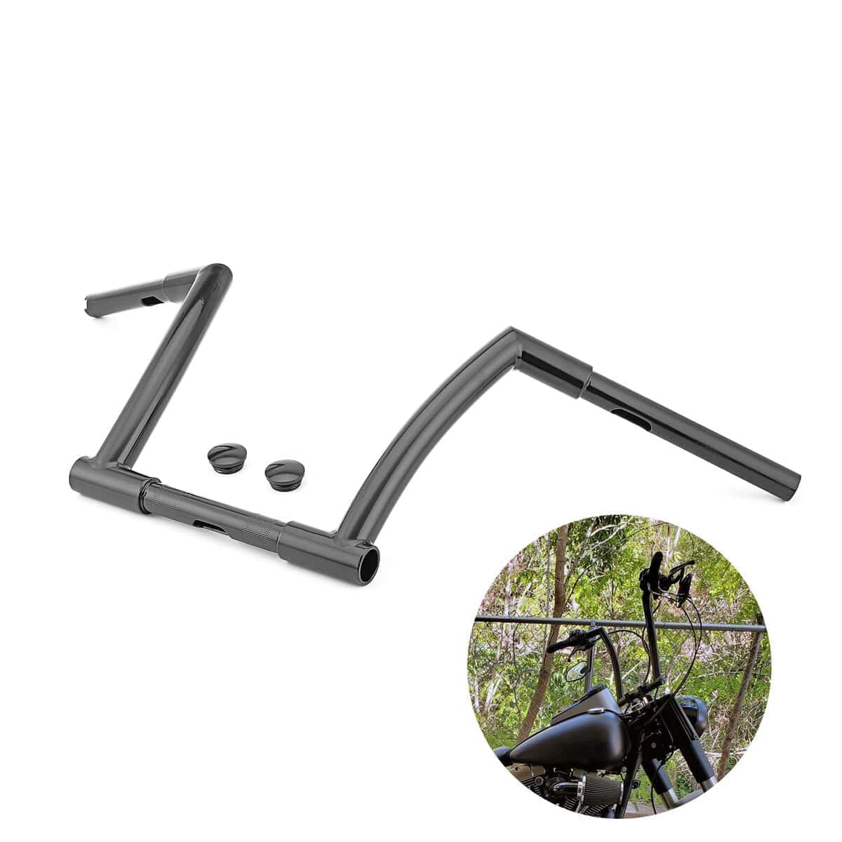 WSays 10" Mini Ape Z Bar Handlebar Monkey Easy Wire Gloss - Imagen 8