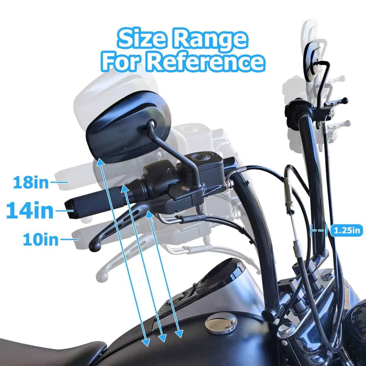 WSays 10" Mini Ape Z Bar Handlebar Monkey Easy Wire Gloss - Imagen 3