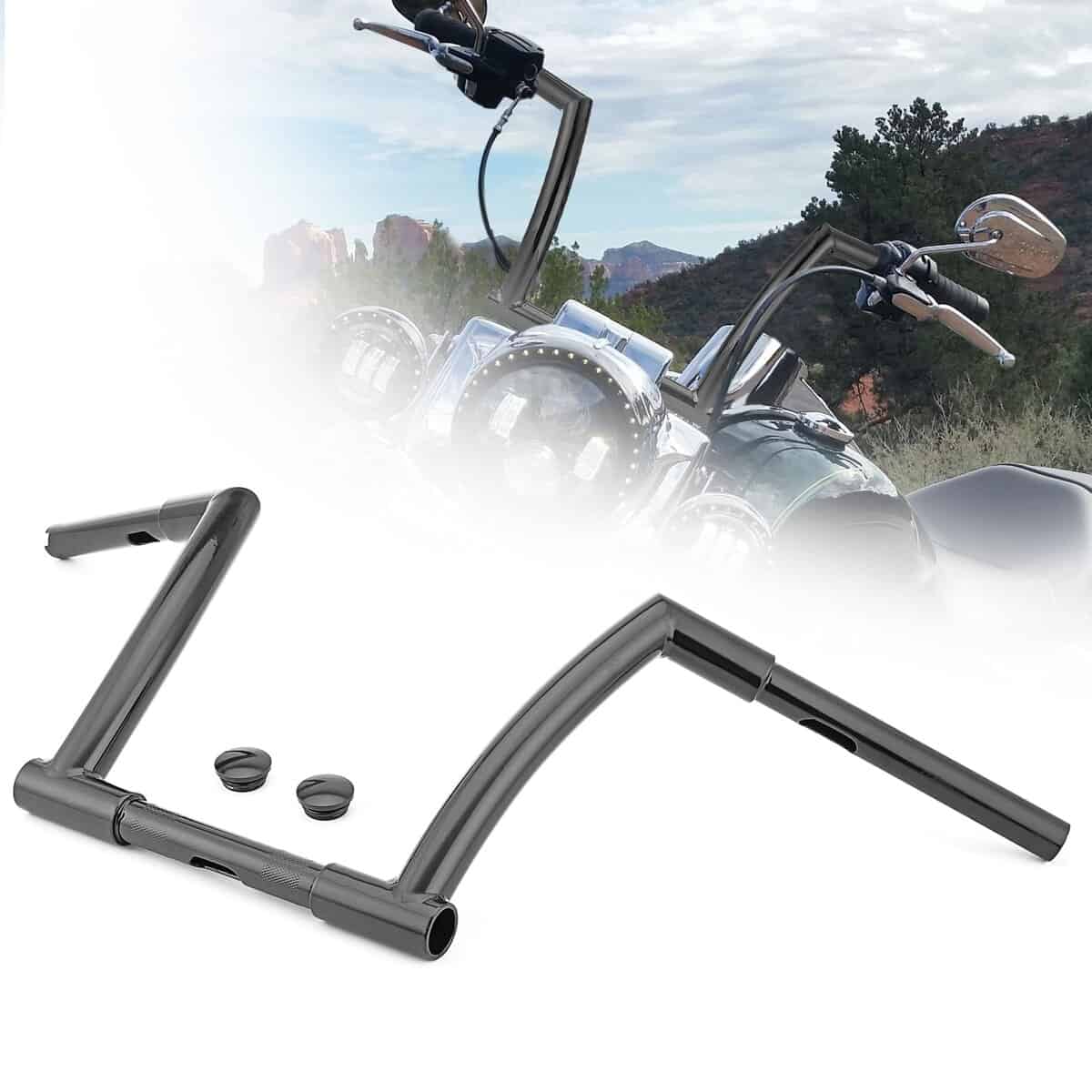 WSays 10" Mini Ape Z Bar Handlebar Monkey Easy Wire Gloss