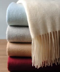 Manta de Lana de Cachemira 100% Pura para Sofá, Diseño