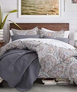 Juego de Funda de Edredón Boho Floral Medallions 3 Piezas -