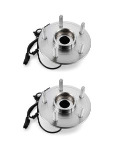 AutoHorizon 2 Pcs Conjunto de Cubo de Rueda Delantera y