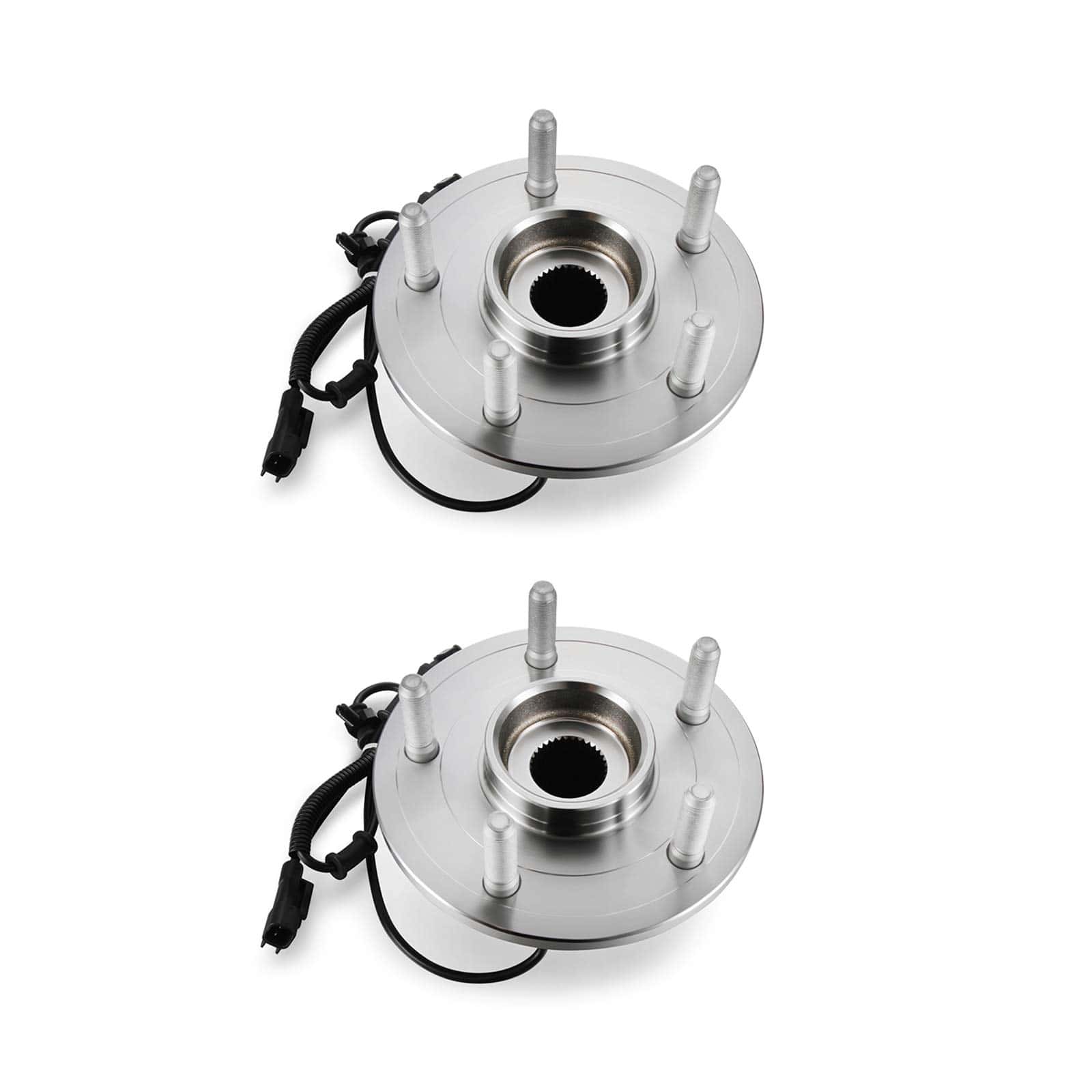 AutoHorizon 2 Pcs Conjunto de Cubo de Rueda Delantera y