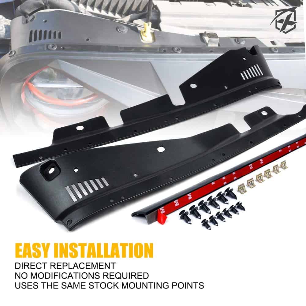 Xprite Rejilla Delantera Mate Negra con Malla Compatible - Imagen 5