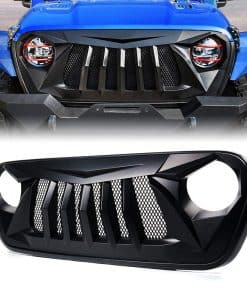 Xprite Rejilla Delantera Mate Negra con Malla Compatible