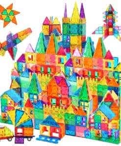 AFUNX Magnetic Tiles, 102 PCS Bloques Magnéticos de