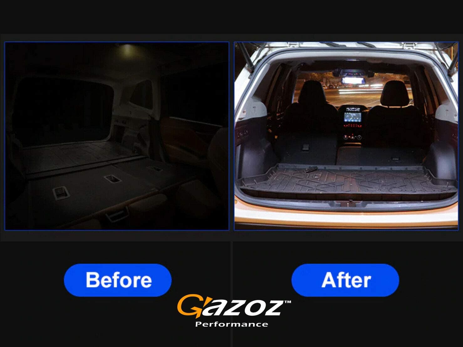 Luces LED blancas para puerta trasera de maletero GAZOZ - Imagen 5