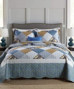 Juego de 3 piezas de edredones Queen Travan con fundas de