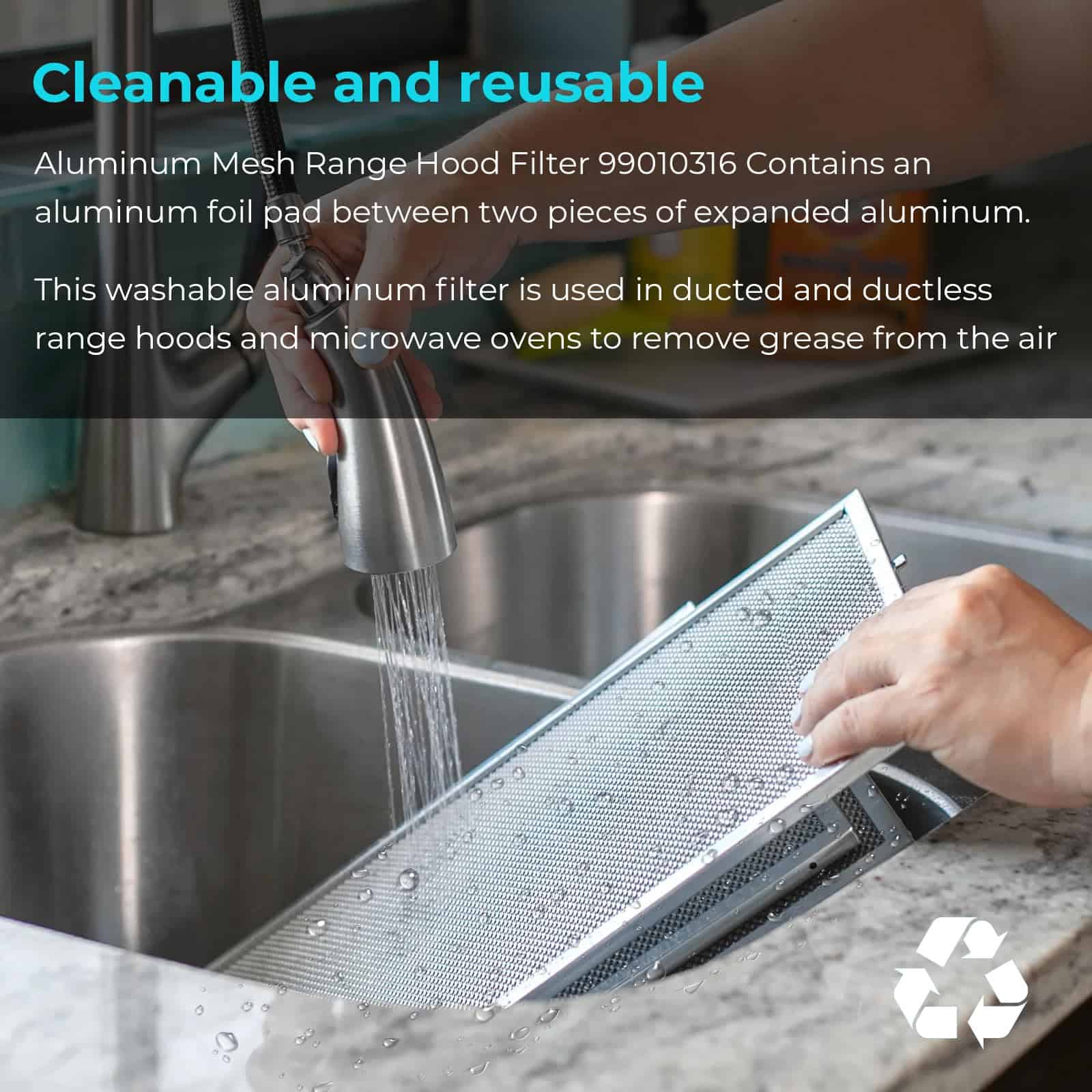 Filtro de grasa para campana extractora 99010316 de - Imagen 7