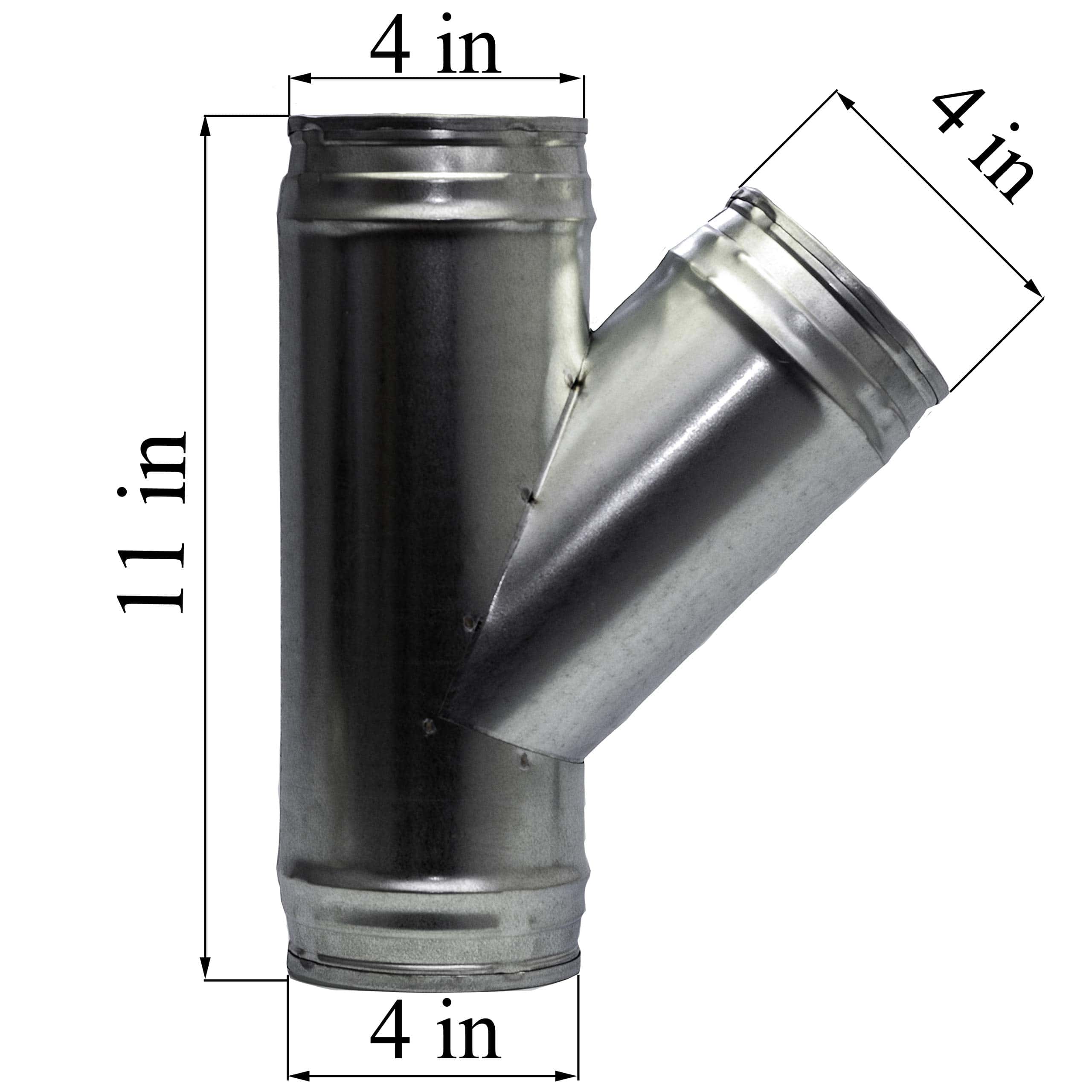 Conector de conducto de 45 grados de 4 pulgadas 3 vías para - Imagen 7
