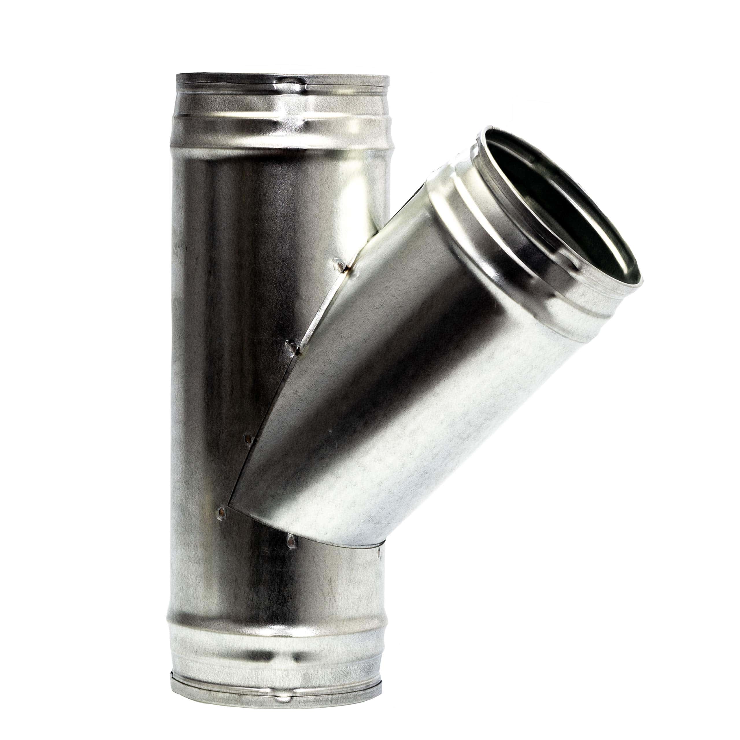 Conector de conducto de 45 grados de 4 pulgadas 3 vías para