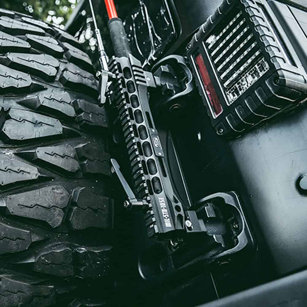 Soporte de bandera y antena FURYENGRAVER para Jeep Wrangler - Imagen 8