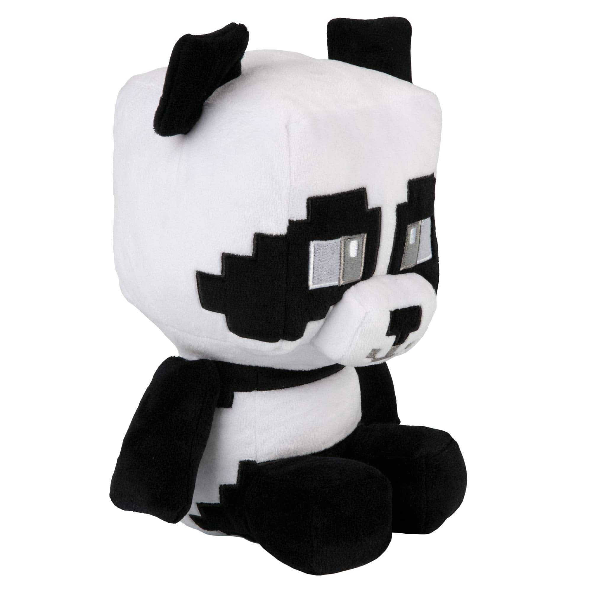 JINX Minecraft Crafter Panda Peluche de Juguete, Negro y