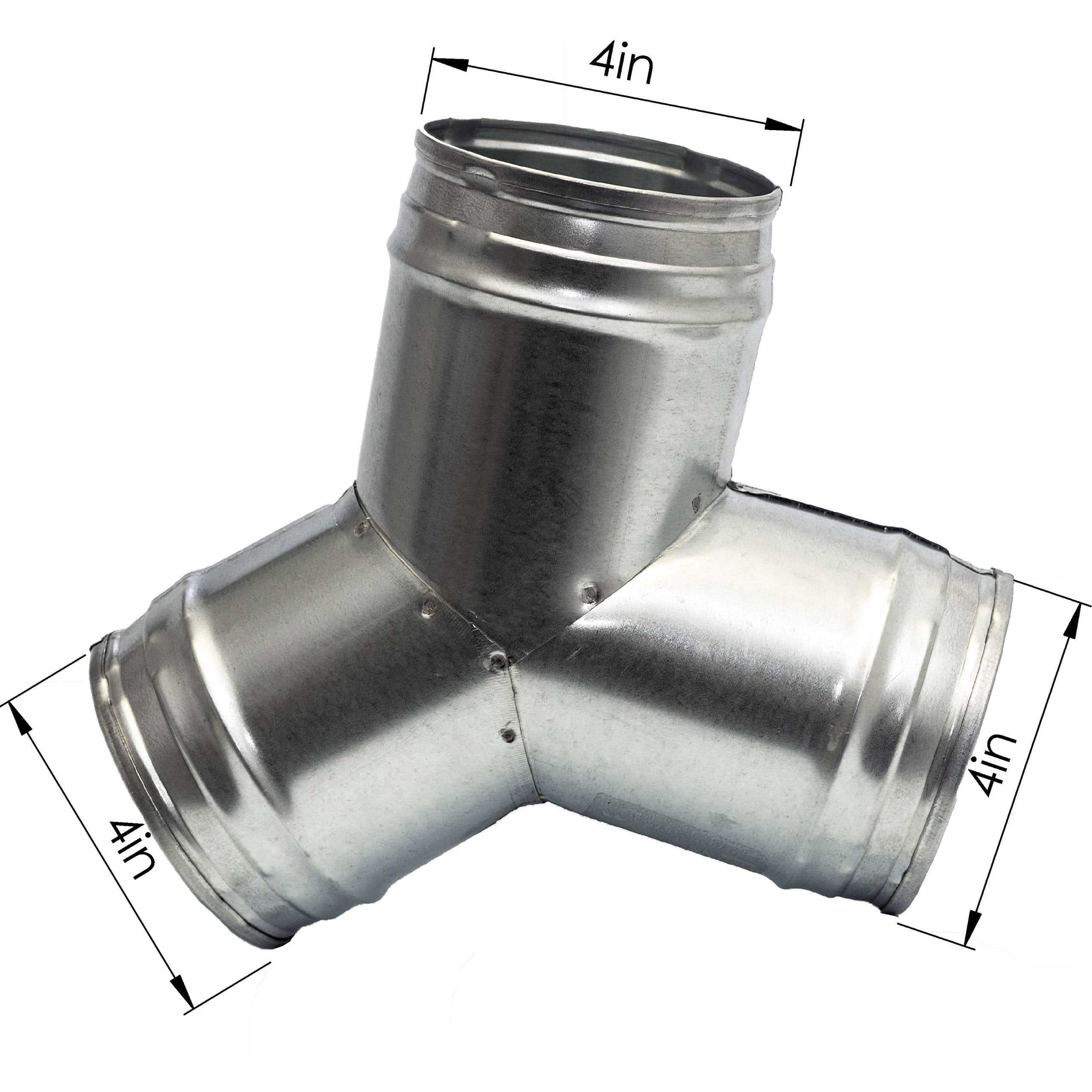 Conector de conducto de 4 pulgadas Vent Systems 3 vías - Imagen 3