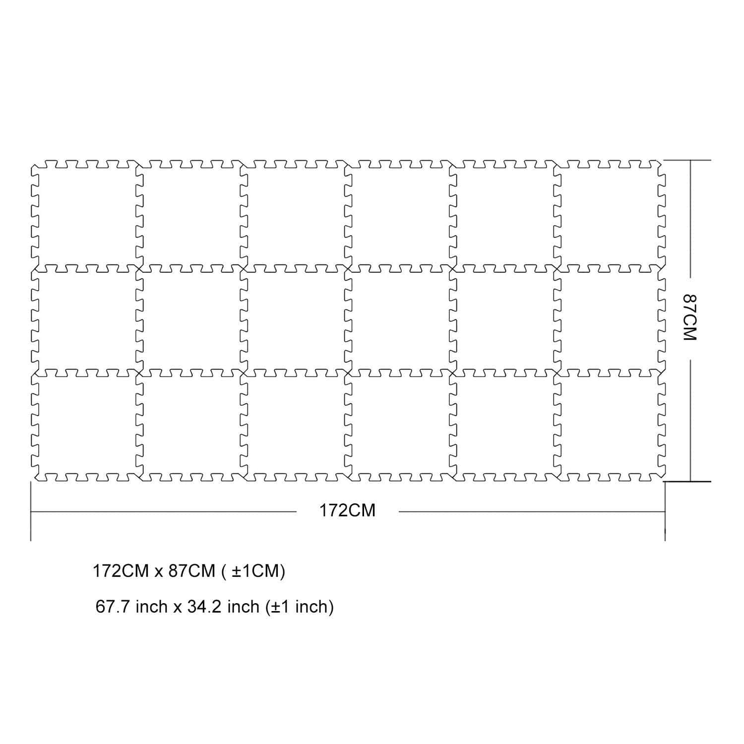 YIMINYUER 18 Baldosas (30 cm x 30 cm x 1 cm cada baldosa) - Imagen 4