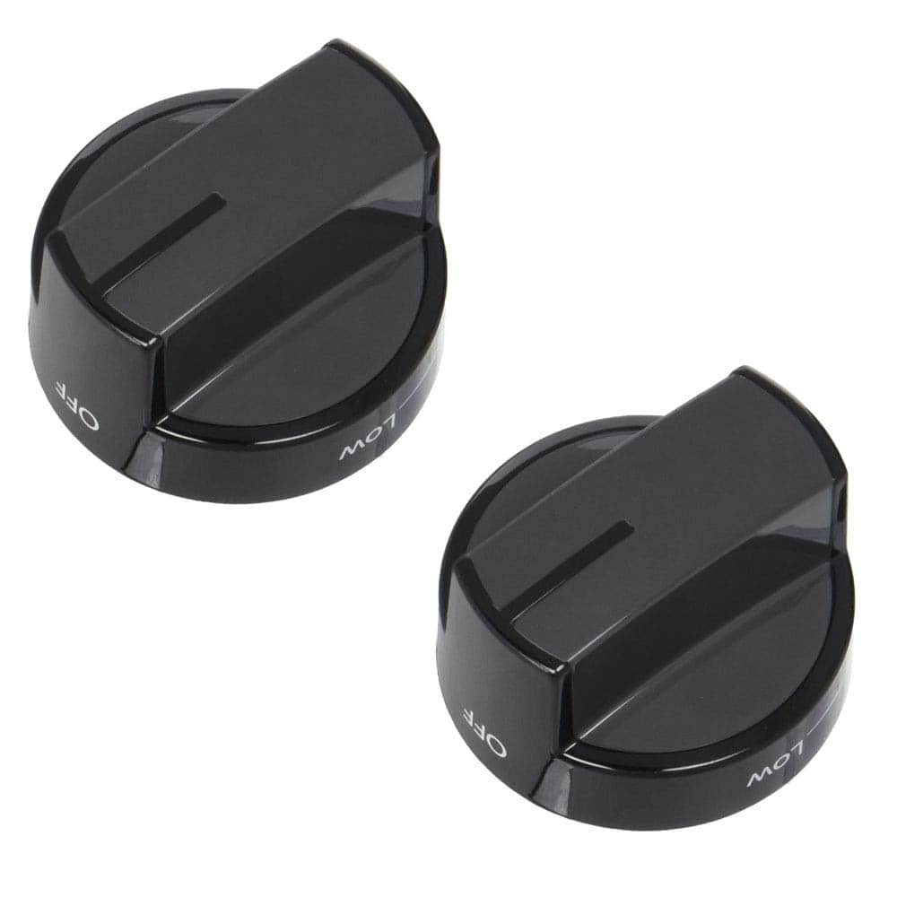 2 perillas W10339442 para estufa de gas Whirlpool. Perilla