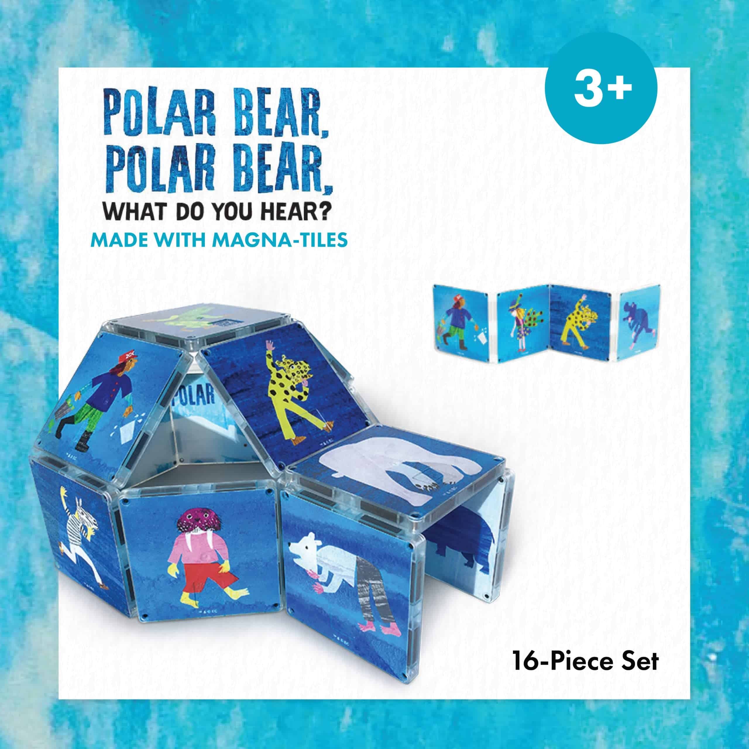 Set de Magna-Tiles Polar Bear de CreateOn, Polar Bear, What - Imagen 3