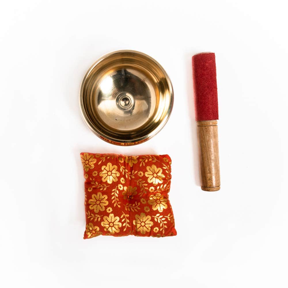 Set de Cuenco Tibetano SATNAM de 5 Pulgadas para Meditación - Imagen 4